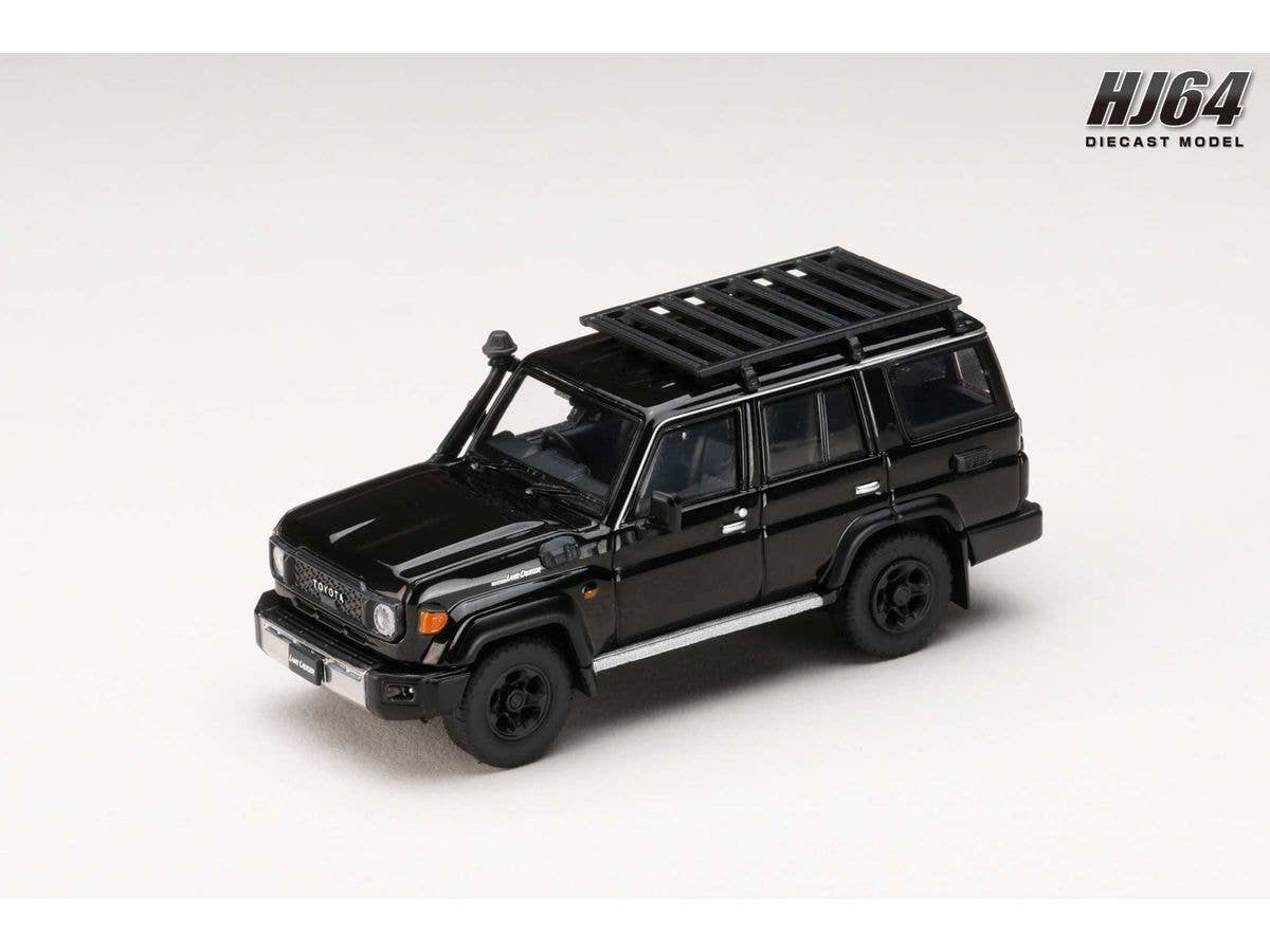 1/64 Toyota LANDCRUISER 70  (GDJ76W) 2023 カスタムバージョン アティチュード・ブラック・マイカ