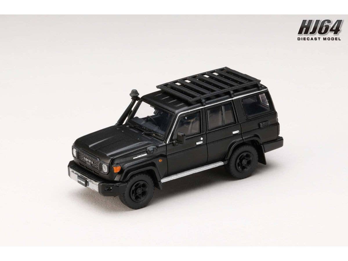 1/64 Toyota LANDCRUISER 70  (GDJ76W) 2023 カスタムバージョン マットブラック