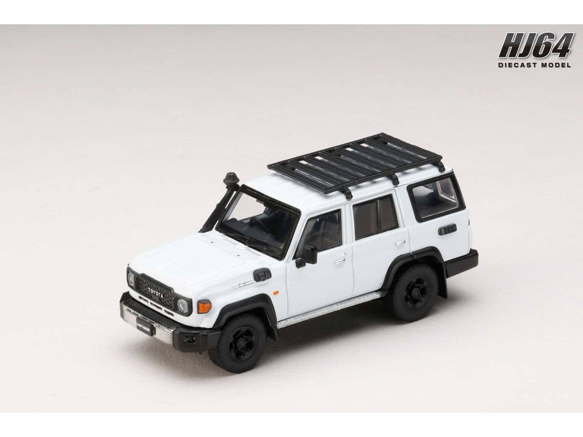 1/64 Toyota LANDCRUISER 70  (GDJ76W) 2023 カスタムバージョン スーパーホワイトII