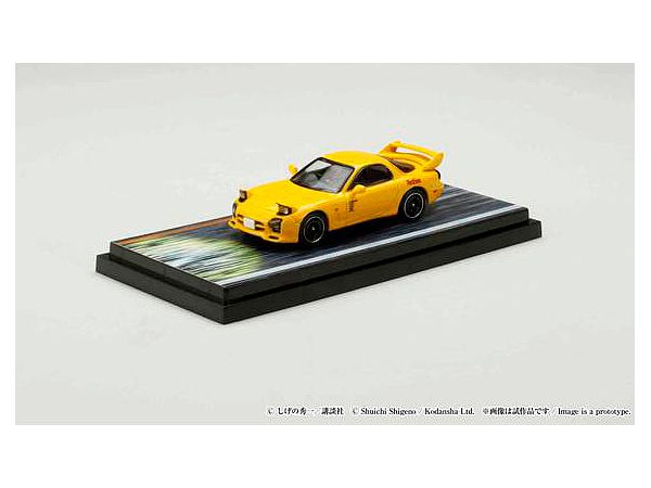 1/64 MAZDA RX-7 (FD3S) RED SUNS / 頭文字D with 藤原 拓海 高橋 啓介ドライバーフィギュア付き