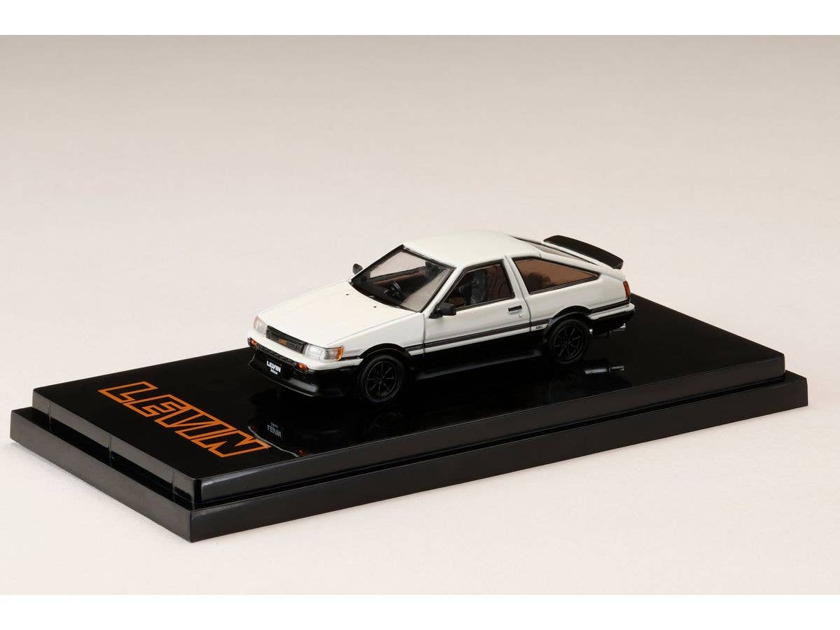 1/64 Toyota COROLLA LEVIN AE86 3 DOOR カスタムバージョン 1983 ホワイト/ブラック