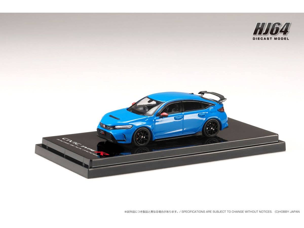 1/64 Honda CIVIC TYPE R (FL5) RACING BLACK Package / 純正オプションパーツ装着車 レーシングブルーパール