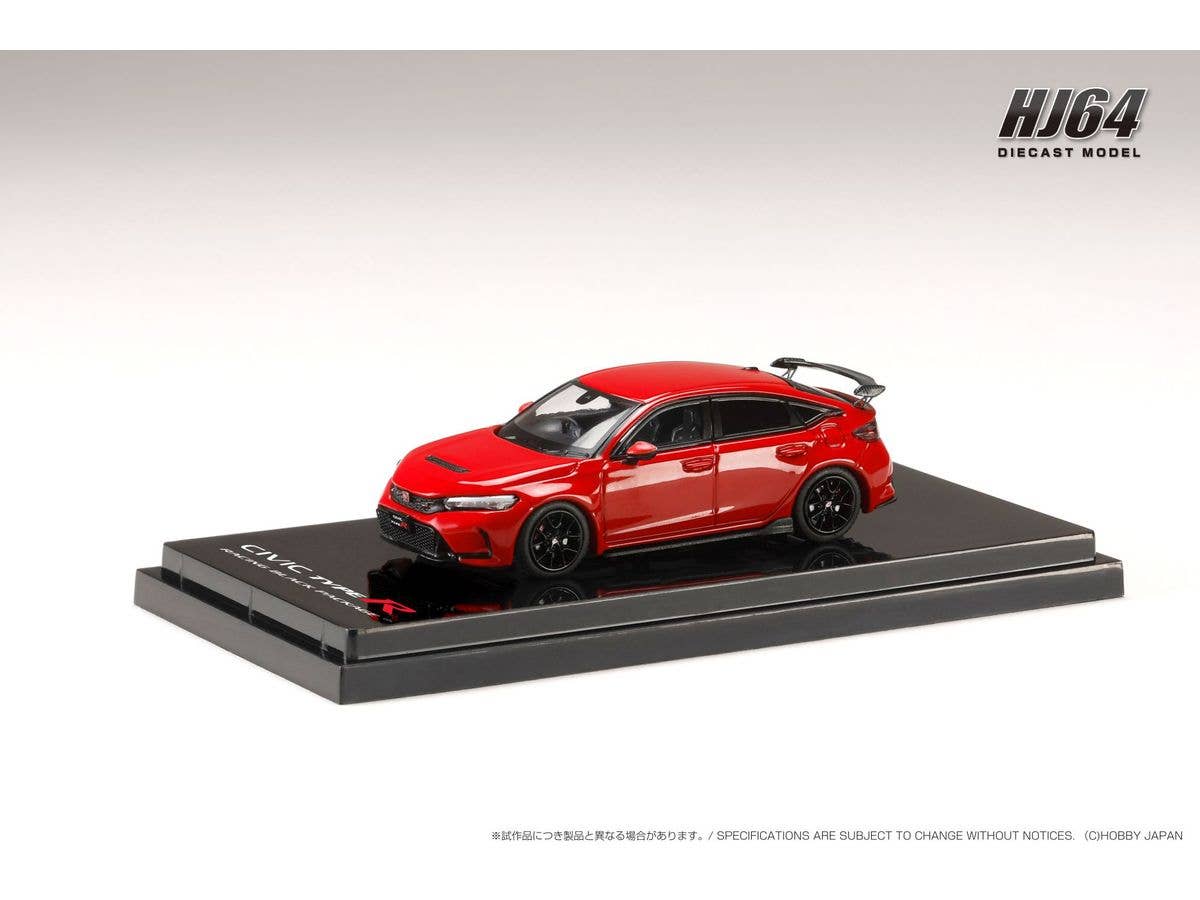 1/64 Honda CIVIC TYPE R (FL5) RACING BLACK Package / 純正オプションパーツ装着車 フレームレッド