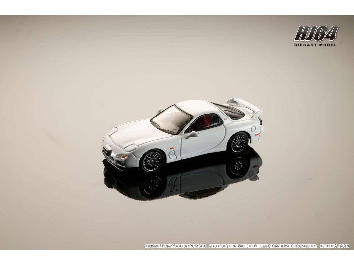 1/64 マツダ RX-7(FD3S)  TYPE RZ エンジンディスプレイモデル付 ピュアホワイト