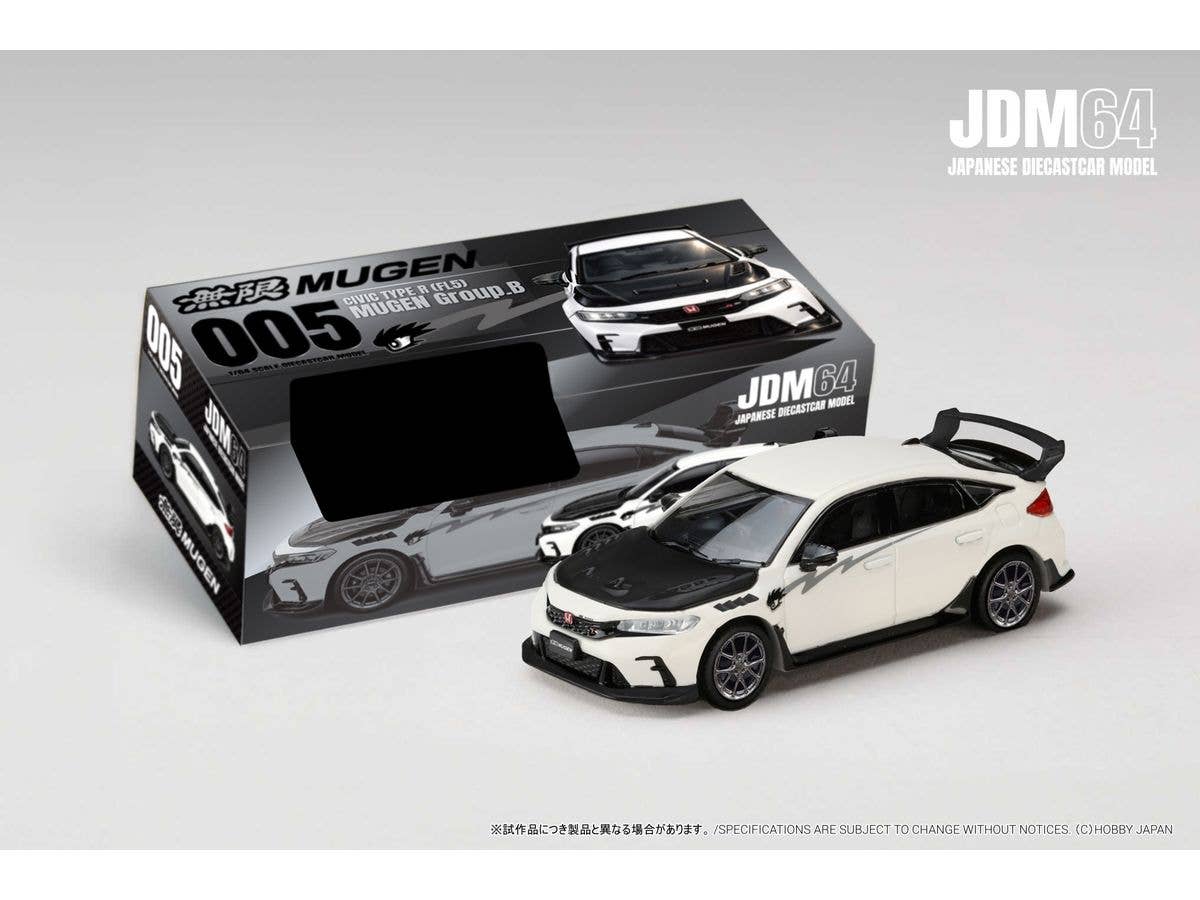 1/64 CIVIC TYPE R (FL5) MUGEN Group.B (2025) チャンピオンシップホワイト