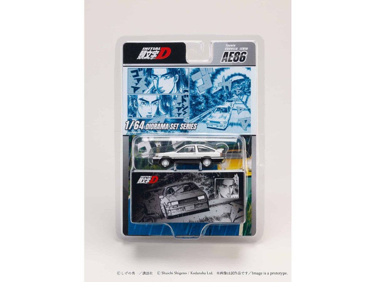 1/64 Toyota COROLLA LEVIN (AE86) / 頭文字D 秋山 渉 VS 高橋 啓介