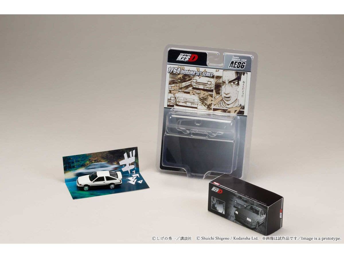 1/64 Toyota COROLLA LEVIN (AE86) / 頭文字D 秋山渉 VS 藤原拓海