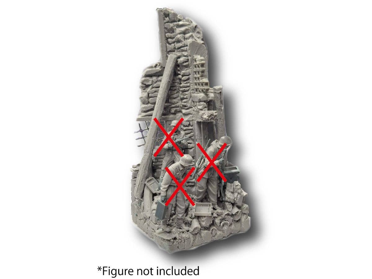 1/35 ジオラマベース WWII モンテ・カッシーノの廃墟