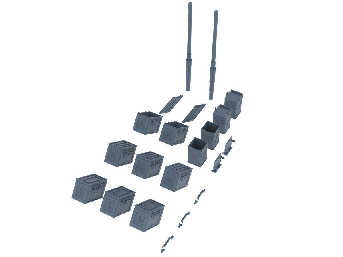 1/35 WWII アメリカ M2重機関銃用アクセサリーセット(空薬莢付)