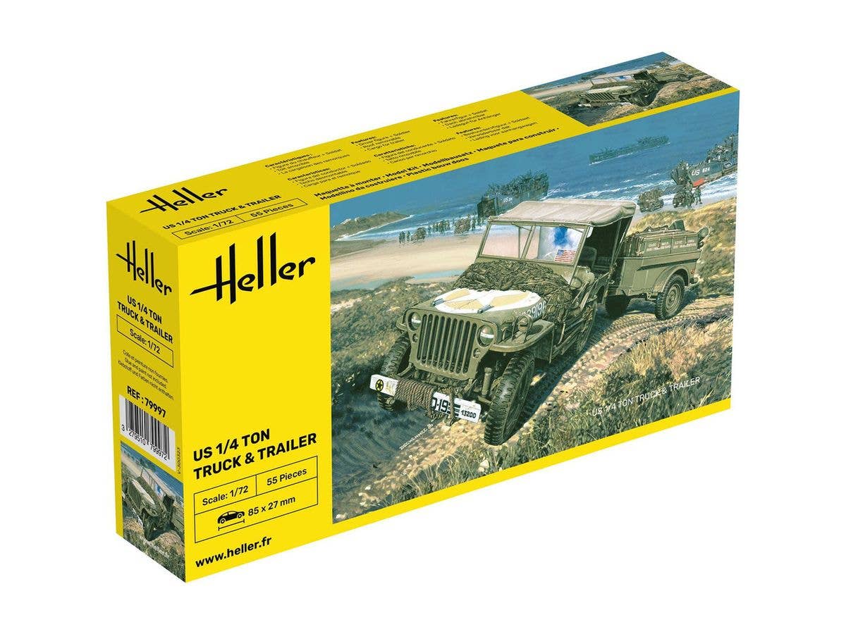 1/72 WW.II アメリカ軍 1/4トン トラック トレーラー付属