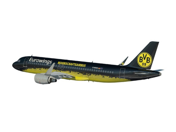 1/100 A320 ユーロウイングス "BVB Mannschaftsairbus"D-AIZR