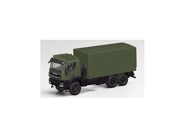 1/87 イベコ トラッカー 6x6 平ボディトラック キャンバスカバー付 軍用車
