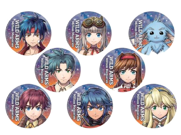 ワイルドアームズ ミリオンメモリーズ 和風スタンド缶バッジ 1Box 8pcs