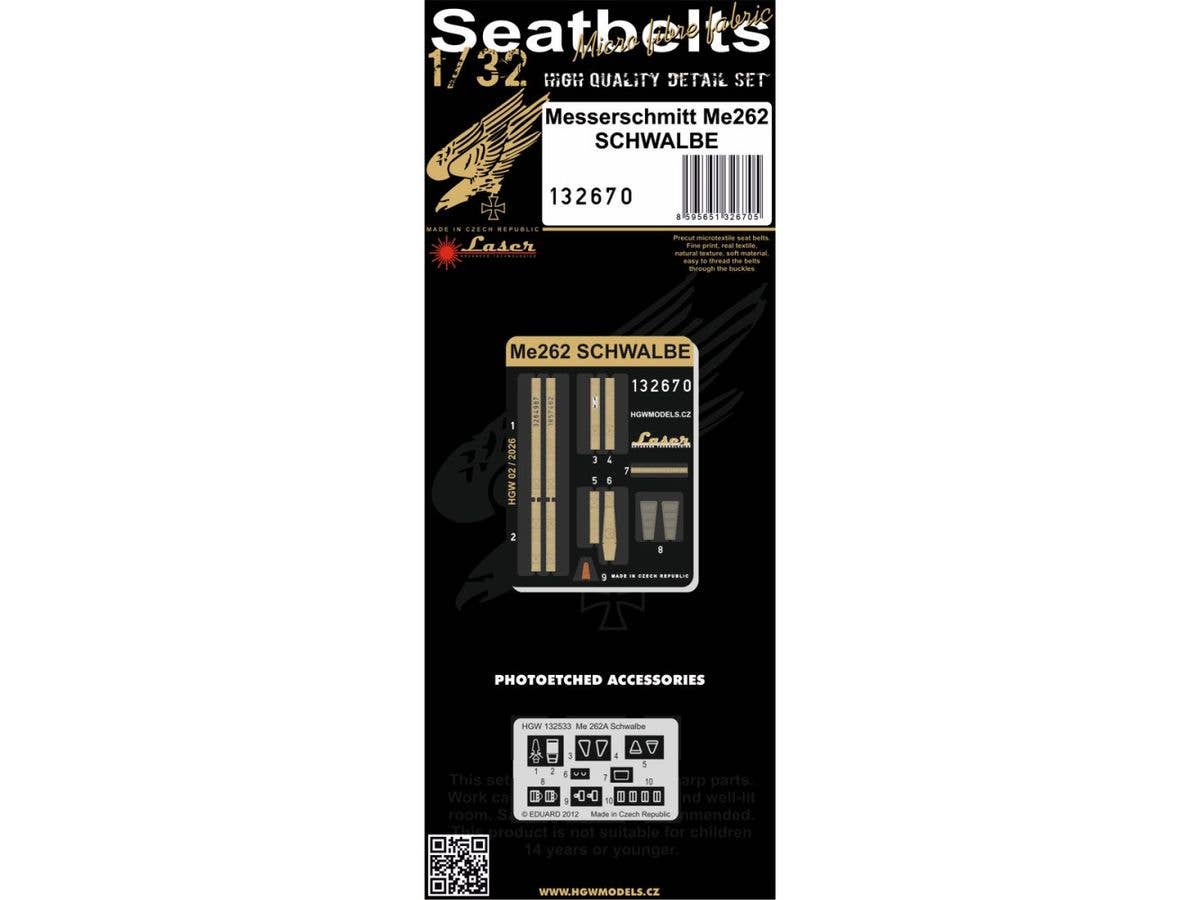 1/32 Me262 布製シートベルト
