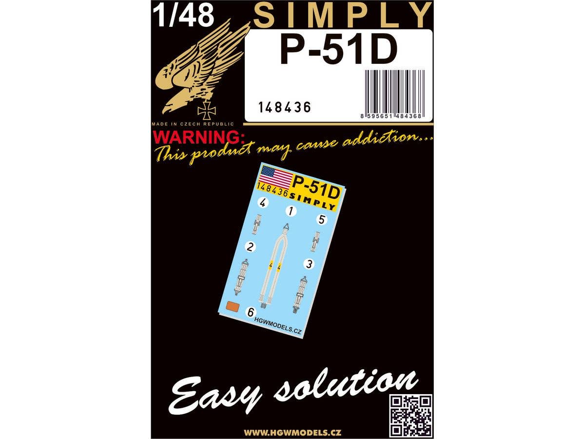 1/48 P-51D マスタングシートベルト3Dデカール