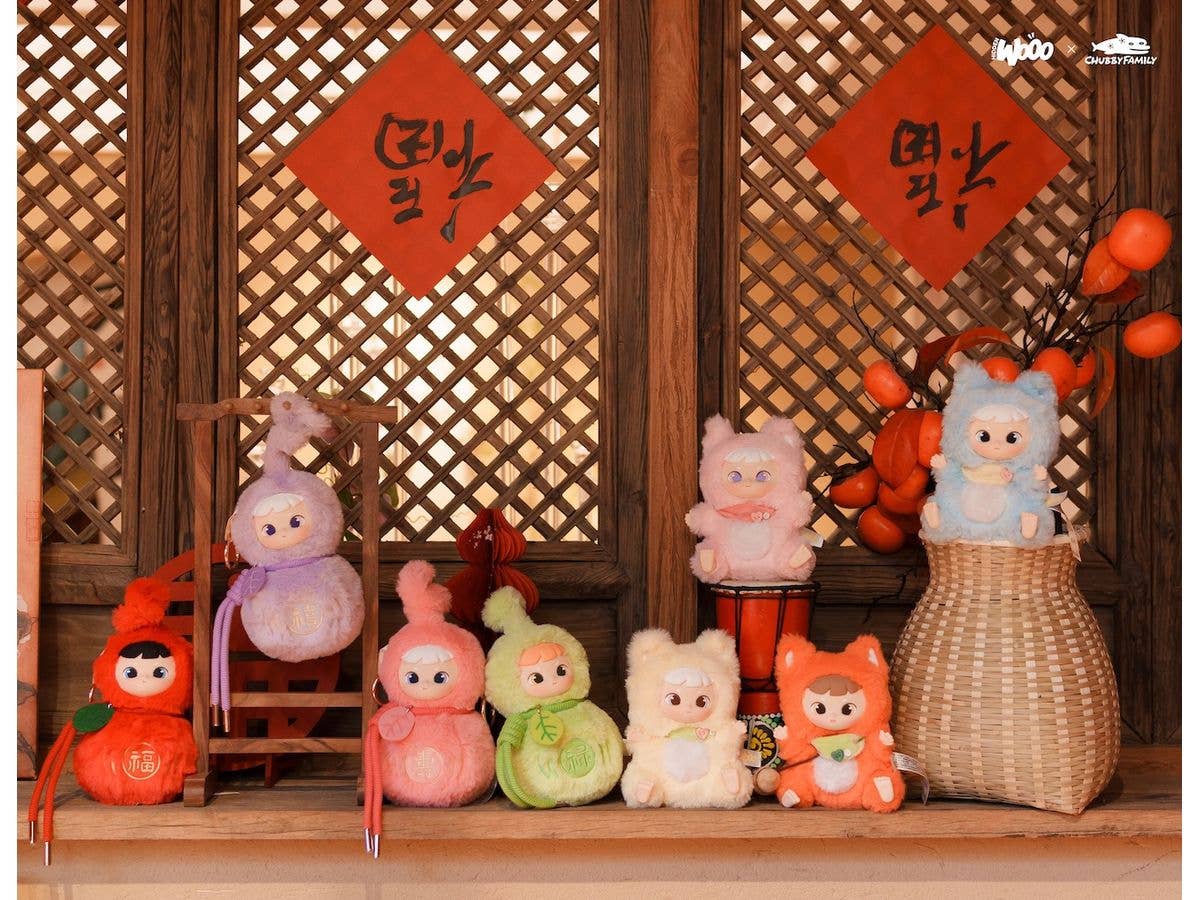 Cimmy HULUとフォックスシリーズ ぬいぐるみブラインドボックス 1Box 6pcs