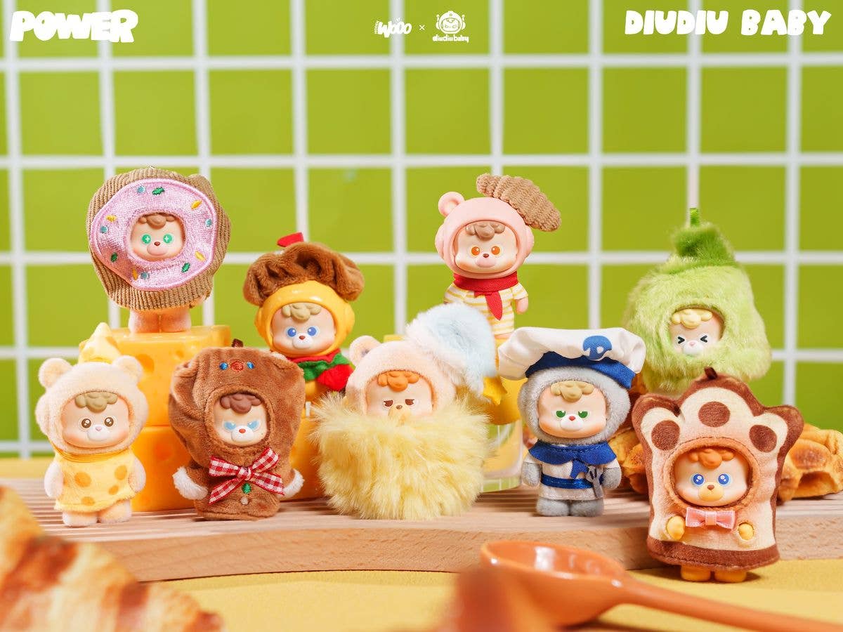 diudiu baby パワーベアシリーズ ブラインドボックス 1Box 8pcs