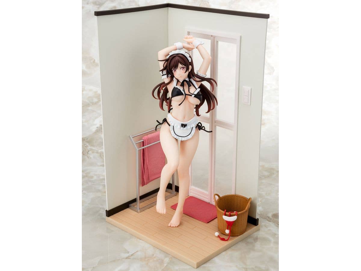 1/6 彼女、お借りします 水原千鶴 メイドビキニniお着替えフィギュア