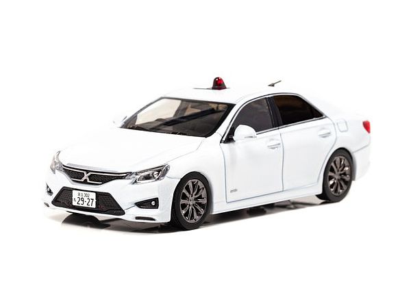 1/43 トヨタ マーク X 350S +M スーパーチャージャー(GRX133) 2016 警視庁高速道路交通警察隊車両 (覆面 白)