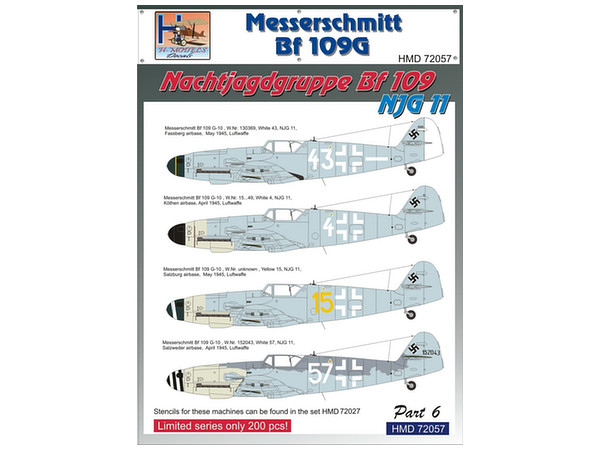 1/72 Bf109G 夜間戦闘機パート6 (NJG11)