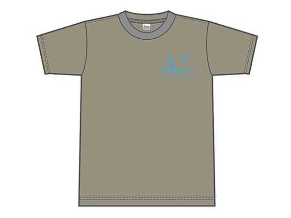 X68000 Tシャツ ロゴ灰 L