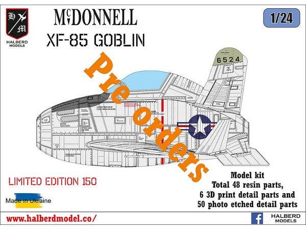1/24 マクドネル XF-85 ゴブリン 試作戦闘機