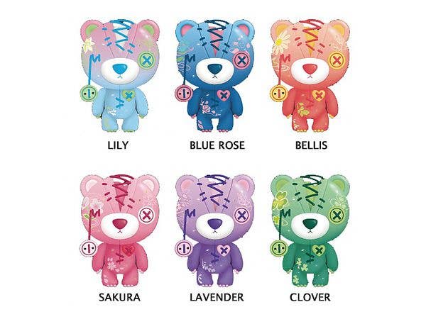 ラグディ・テディ(RAGGEDY TEDDY)第3弾 フラワーアートシリーズ 1Box 6pcs