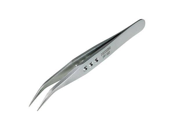 ピンセット 先曲型 0.6mm