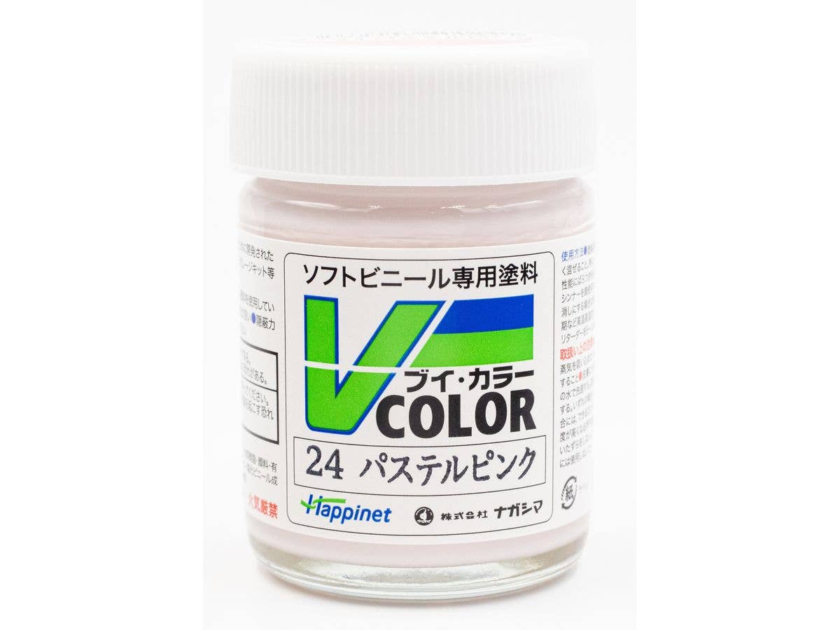 V カラー ビンタイプ パステルピンク
