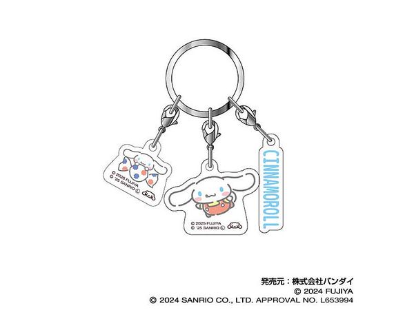 PEKO x サンリオキャラクターズ: 3連アクリルキーホルダー04 シナモロール