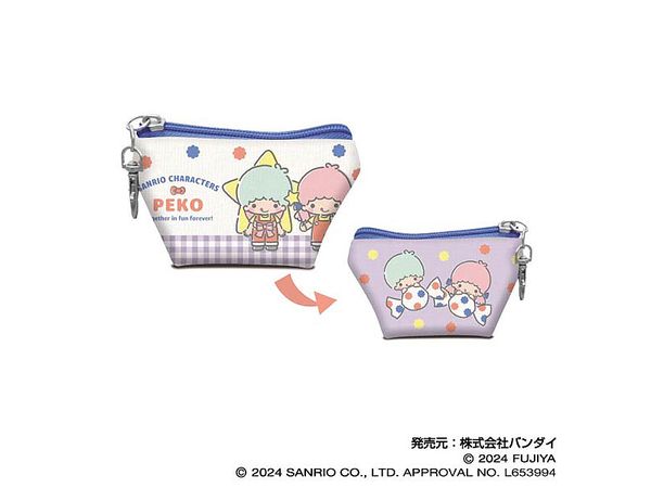 PEKO x サンリオキャラクターズ: イヤフォンポーチ05 リトルツインスターズ