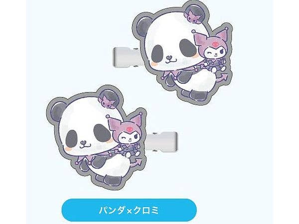 劇場版 呪術廻戦 0 x サンリオキャラクターズ: ヘアクリップ  04 パンダ x クロミ