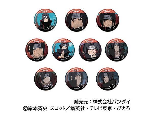 NARUTO-ナルト- 疾風伝: メモリーCANバッジ うちはイタチBOX 1Box 10pcs