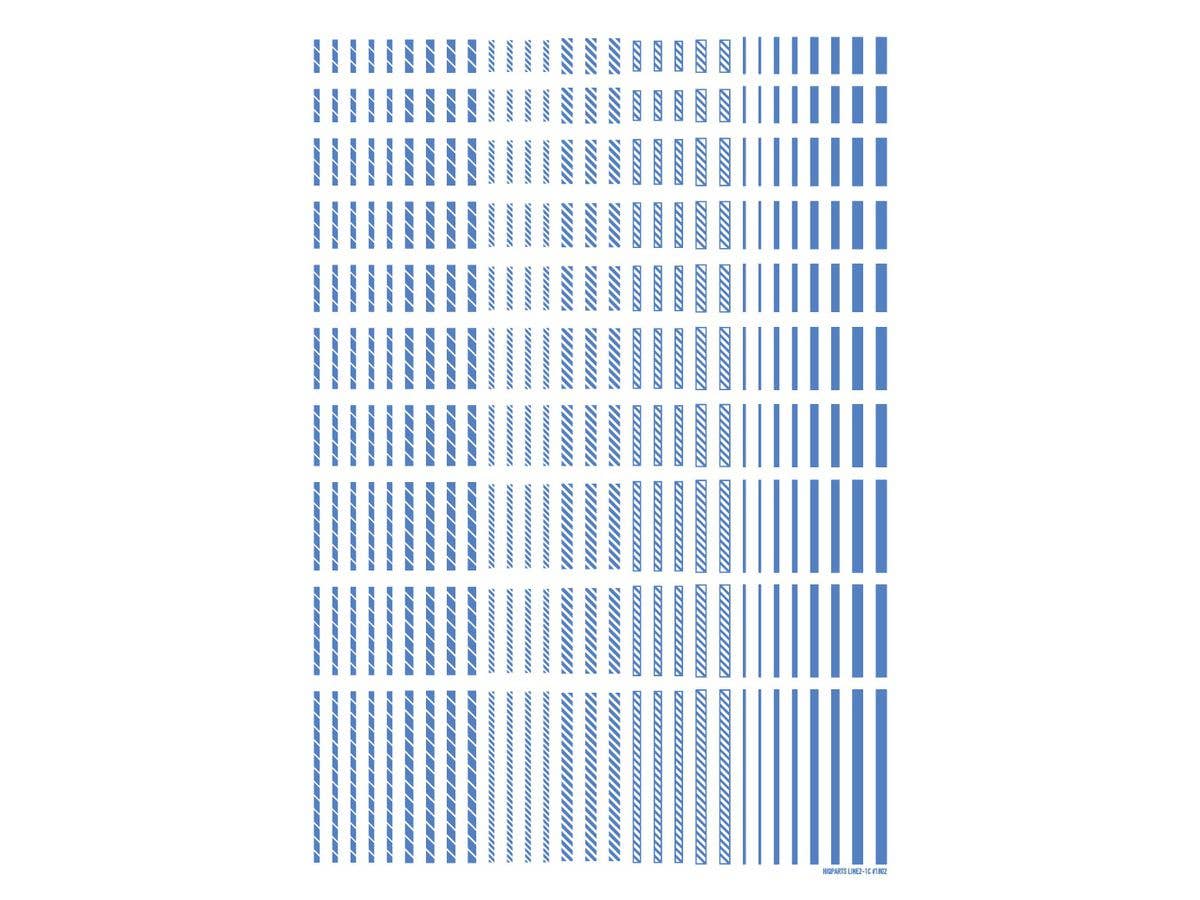 ラインデカール2 ブルー(1枚入)
