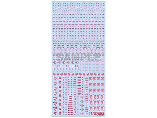 1/100 RB02 コーションデカール ワンカラー レッド (1枚入)