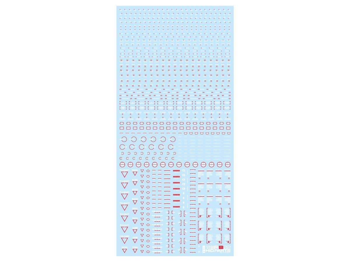 1/100 RB02 コーションデカール ホワイト & レッド