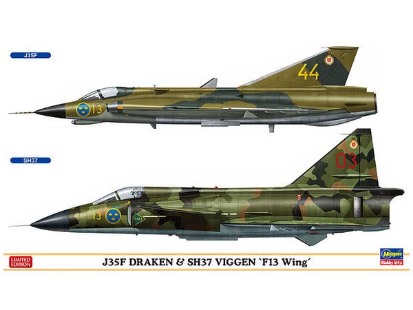 1/72 J35F ドラケン&SH37 ビゲン "F13航空団"