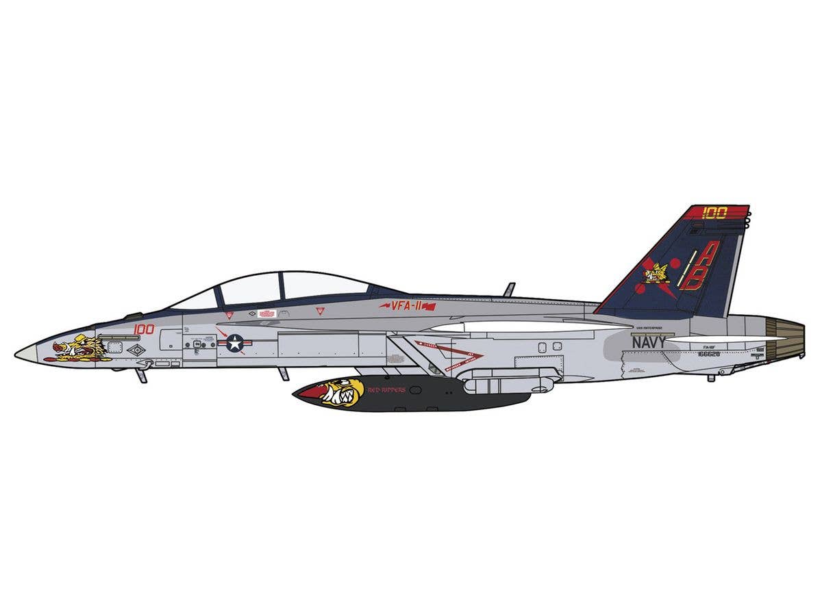 1/72 F/A-18F スーパーホーネット VFA-11 レッドリッパーズCAG 2013