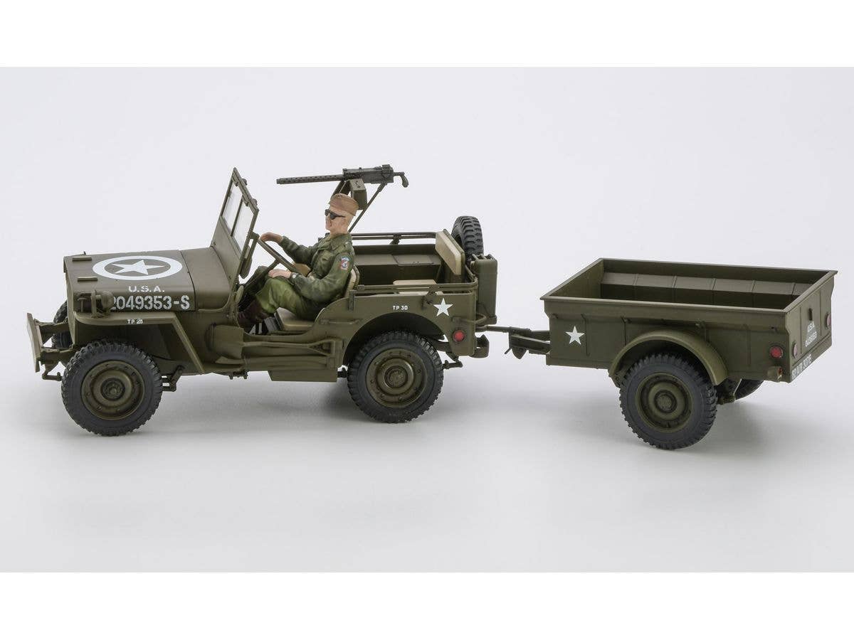 1/24 1/4トン 4x4 トラック トレーラー付