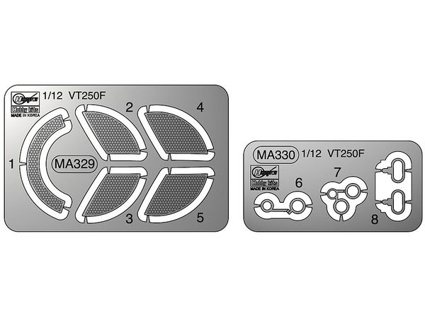 1/12 ホンダ VT250F用エッチング パーツ