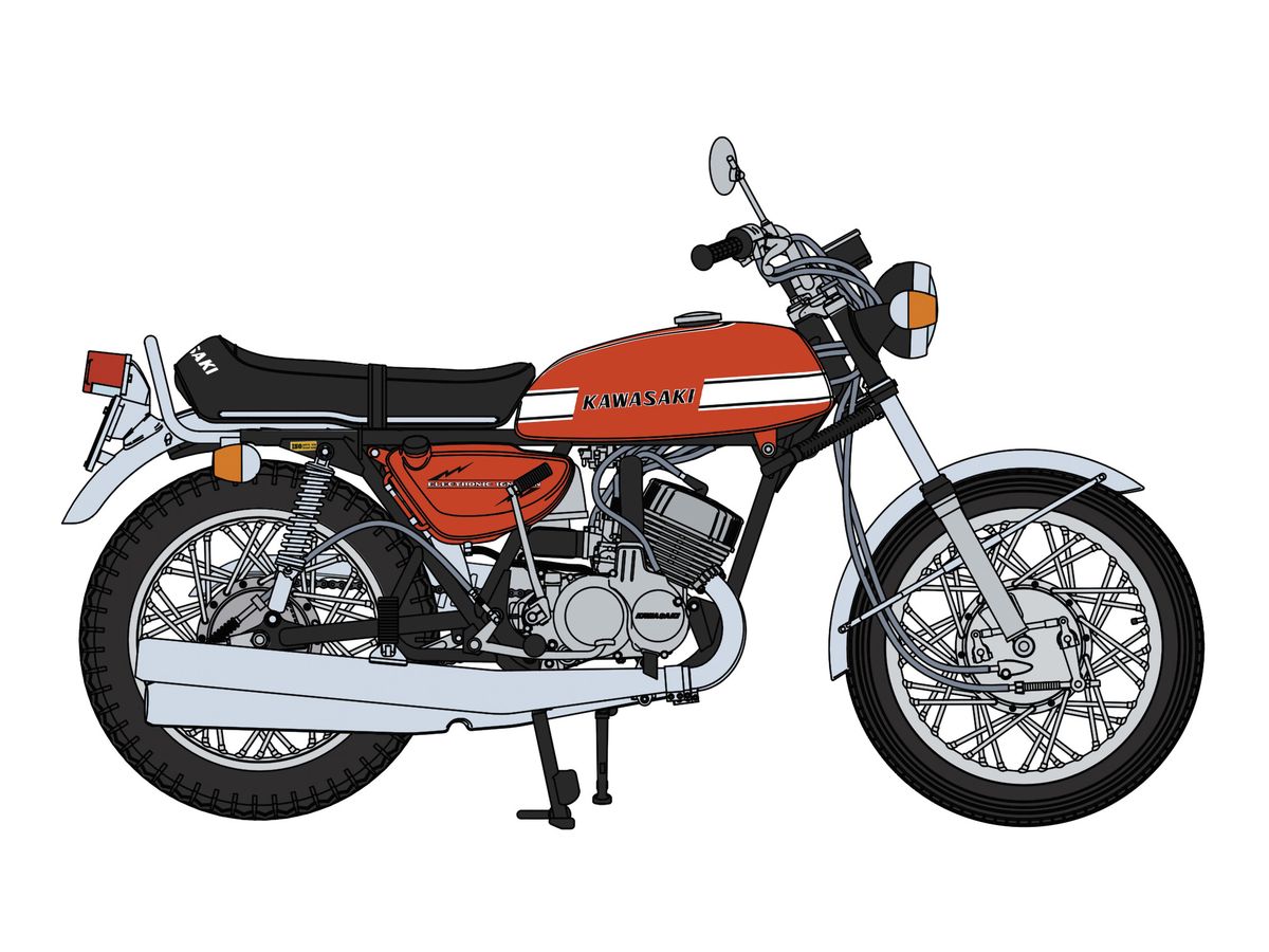 1/12 カワサキ 500-SS/MACH III (H1A) レッドカラー