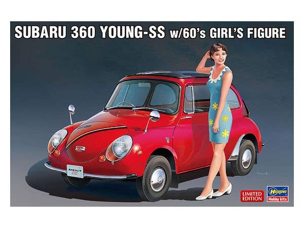 1/24 スバル 360 ヤングSS w/60's ガールズフィギュア