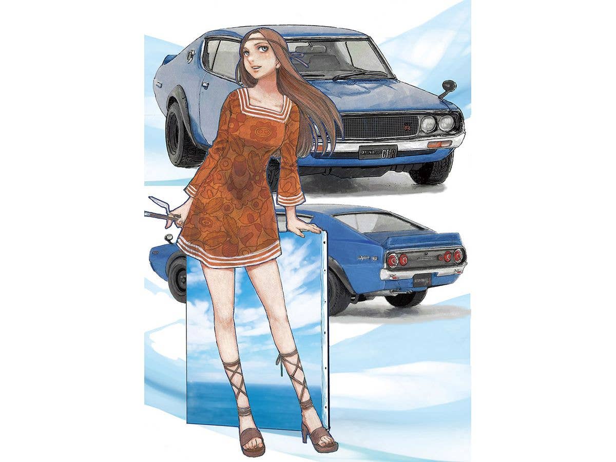 1/24 旧車GIRLS ニッサン スカイライン 2000GT-R (KPGC110) w/フィギュア