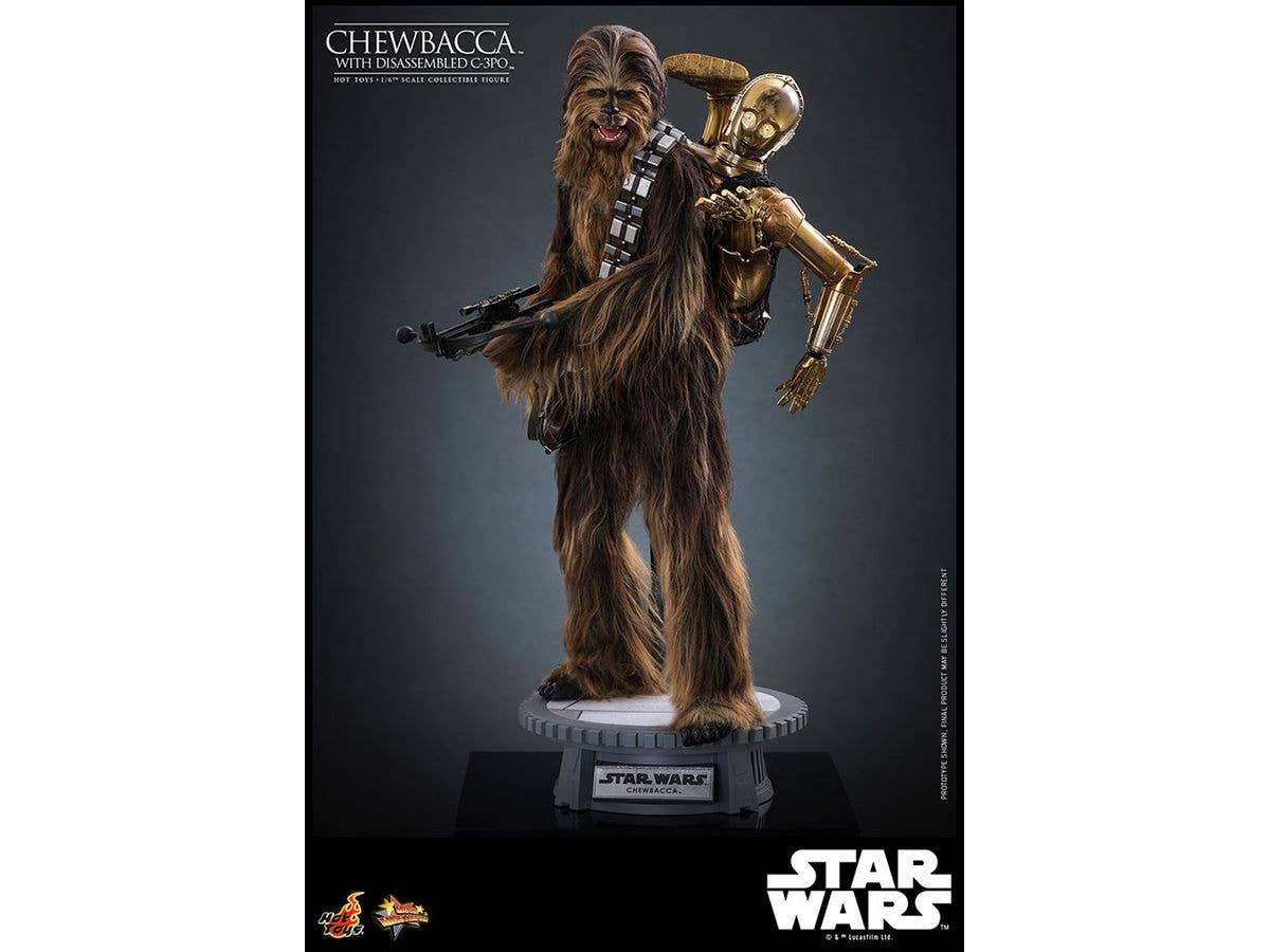 1/6 ムービー・マスターピース スター・ウォーズ エピソード5/帝国の逆襲 スケールフィギュア チューバッカ&C-3PO(分解)