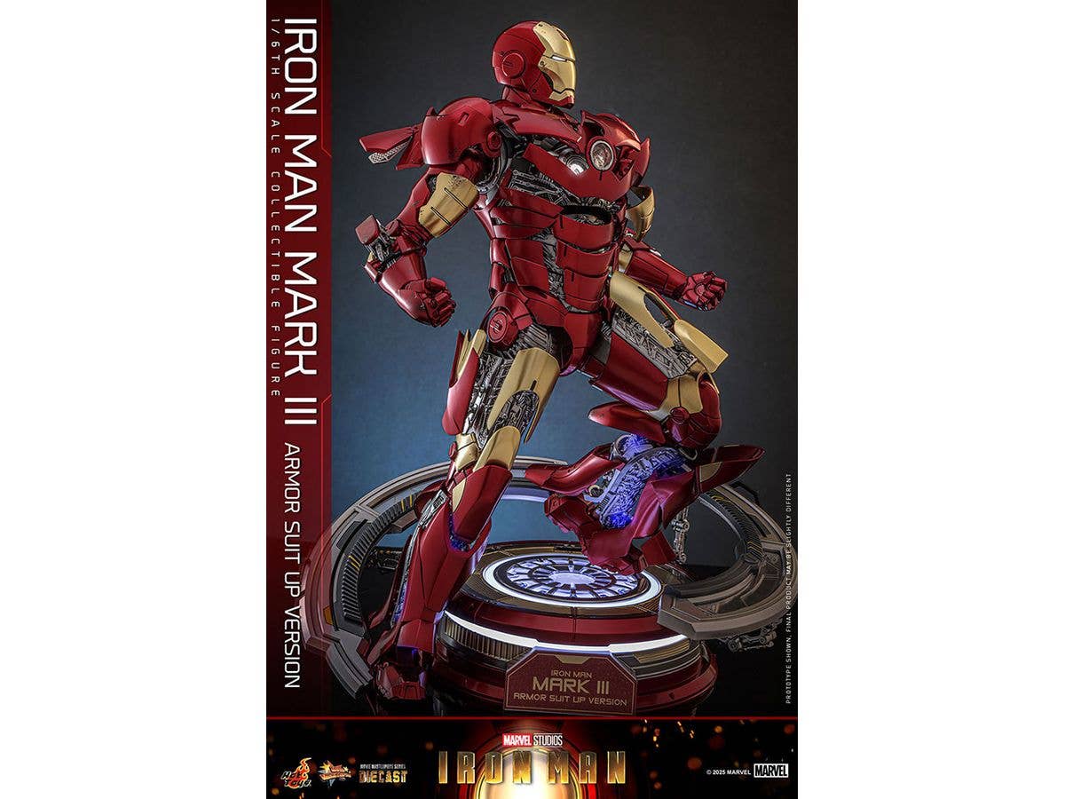1/6 ムービー・マスターピース DIECAST アイアンマン スケールフィギュア アイアンマン・マーク3(アーマー・スーツアップ版)