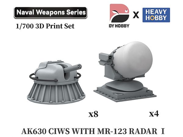 1/700 現用ソビエト / ロシア海軍 AK-630 30mm CIWS w / MR-123 ヴィンペル射撃指揮装置セット I