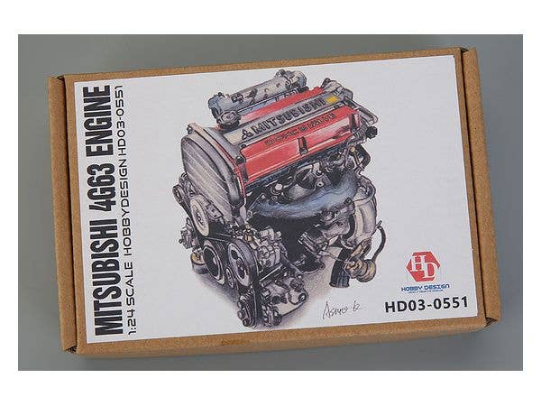 1/24 三菱4G63 エンジン ディテールセット (樹脂 + PE + 金属パーツ)