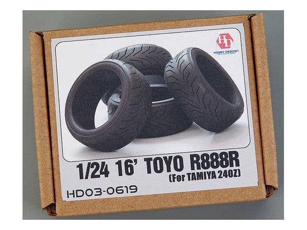 1/24 タミヤ240Z用16フィートトーヨーR888Rタイヤ