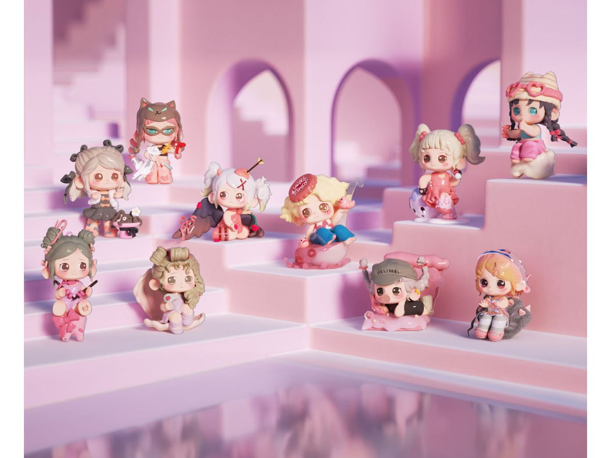 Oona ピンク色の記念日シリーズ トレーディングフィギュア 1Box 9pcs