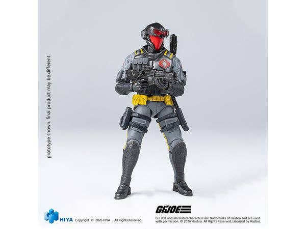 1/18 ハイヤーエクジビット・ミニシリーズ 4インチ G.I.ジョー コブラヴァイパー(パイソンパトロール版) アクションフィギュア